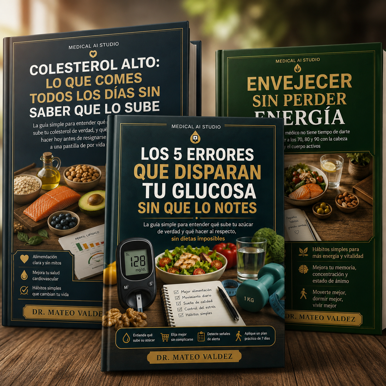 Pack Completo de Salud: Los 3 ebooks del Dr. Mateo Valdez